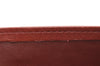 Authentic Cartier Must de Cartier Clutch Hand Bag Leather Bordeaux Red 2917I