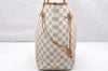 Authentic Louis Vuitton Damier Azur Neverfull MM Tote Bag N51107 LV 2917K