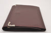 Authentic Cartier Must de Long Wallet Glasses Case Leather Bordeaux 4Set 2918I