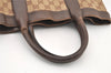 Authentic GUCCI Vintage Shoulder Tote Bag GG Canvas Leather 0021121 Brown 2918J