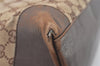 Authentic GUCCI Vintage Shoulder Tote Bag GG Canvas Leather 0021121 Brown 2918J