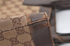 Authentic GUCCI Vintage Shoulder Tote Bag GG Canvas Leather 0021121 Brown 2918J