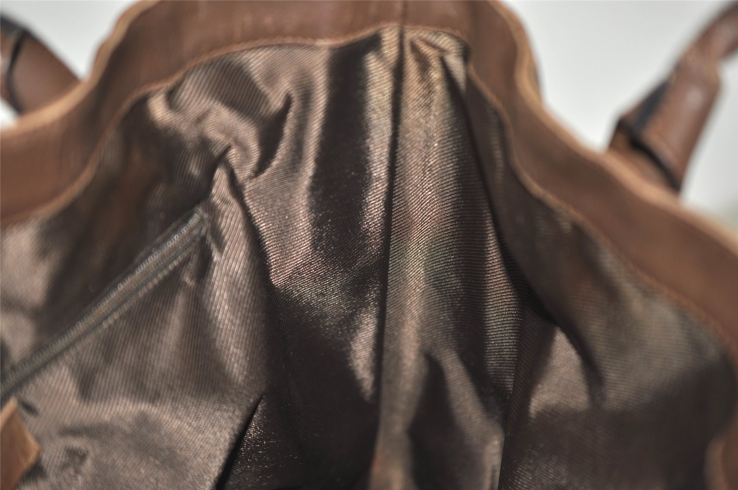 Authentic GUCCI Vintage Shoulder Tote Bag GG Canvas Leather 0021121 Brown 2918J