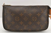 Authentic Louis Vuitton Monogram Pochette Accessoires Pouch M51980 LV 2918K
