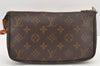Authentic Louis Vuitton Monogram Pochette Accessoires Pouch M51980 LV 2918K