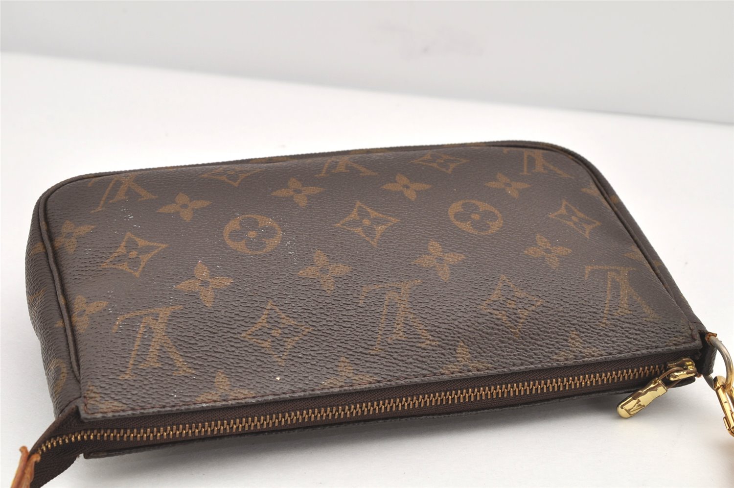 Authentic Louis Vuitton Monogram Pochette Accessoires Pouch M51980 LV 2918K