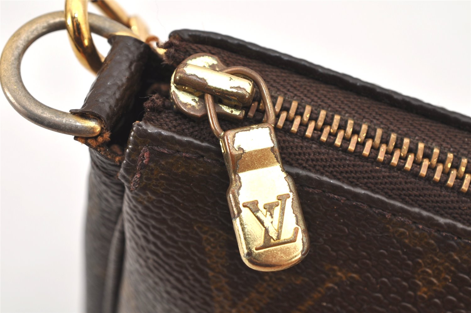 Authentic Louis Vuitton Monogram Pochette Accessoires Pouch M51980 LV 2918K