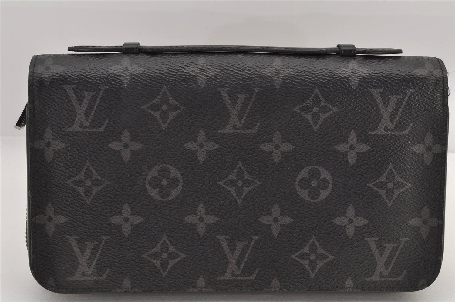 Authentic Louis Vuitton Monogram Eclipse Zippy XL Wallet M61698 LV 2920K