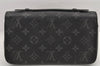 Authentic Louis Vuitton Monogram Eclipse Zippy XL Wallet M61698 LV 2920K