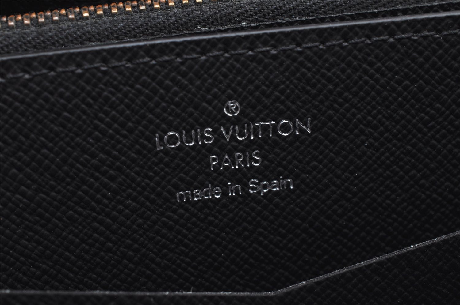 Authentic Louis Vuitton Monogram Eclipse Zippy XL Wallet M61698 LV 2920K