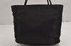 Authentic PRADA Vintage Nylon Tessuto Shoulder Hand Bag Purse Black 2921J