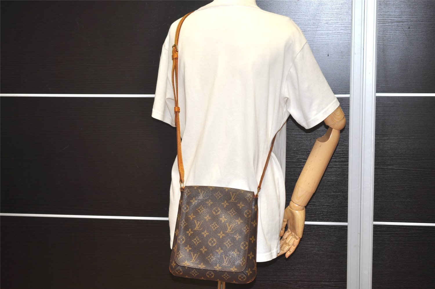 Auth Louis Vuitton Monogram Musette Salsa M51387 Long Shoulder Cross Bag 2922I