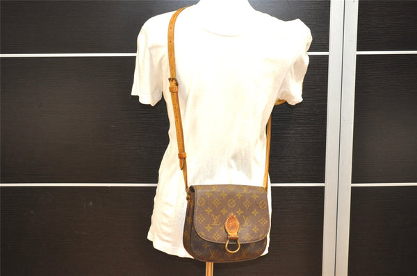 Auth Louis Vuitton Monogram Saint Cloud MM Shoulder Cross Bag Old Model LV 2923I