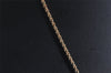 Authentic Christian Dior Gold Tone Chain Rhinestone Pendant Necklace CD 2923J