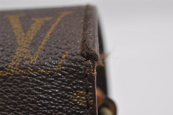 Auth Louis Vuitton Monogram Cartouchiere GM Shoulder Bag Old Model Junk 2924I