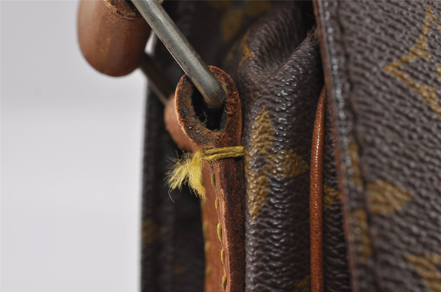 Auth Louis Vuitton Monogram Cartouchiere GM Shoulder Bag Old Model Junk 2924I