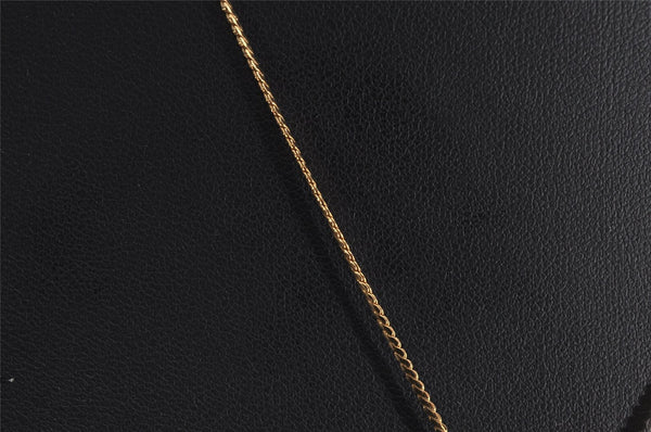 Authentic Christian Dior Gold Tone Chain Pendant Necklace CD 2924J