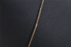 Authentic Christian Dior Gold Tone Chain Pendant Necklace CD 2924J