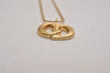 Authentic Christian Dior Gold Tone Chain Pendant Necklace CD 2924J