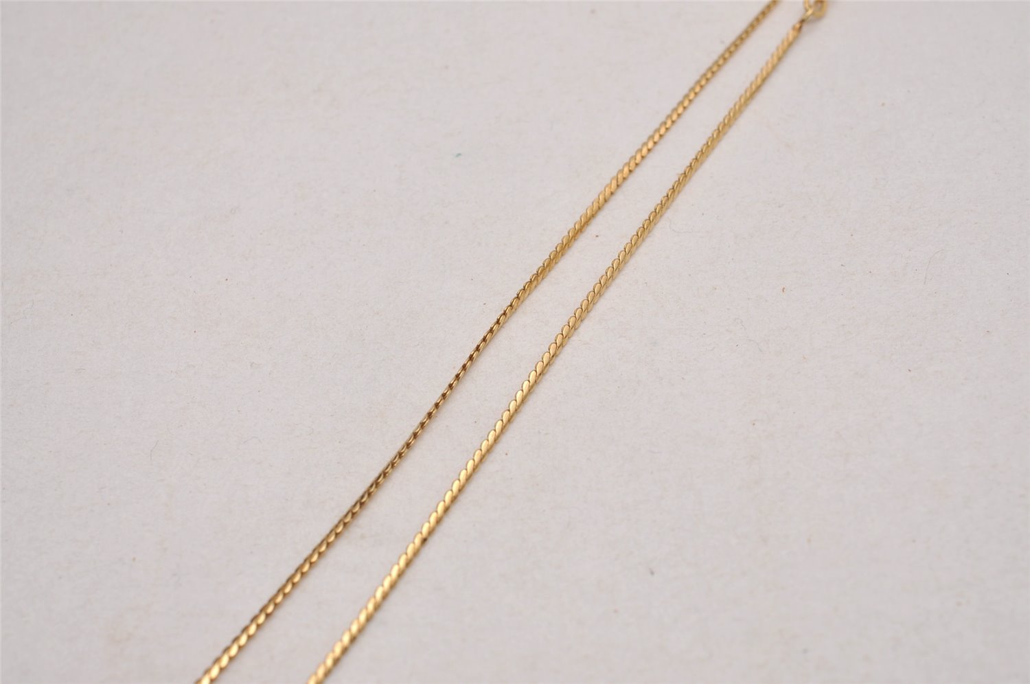 Authentic Christian Dior Gold Tone Chain Pendant Necklace CD 2924J