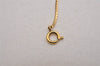 Authentic Christian Dior Gold Tone Chain Pendant Necklace CD 2924J