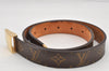 Authentic Louis Vuitton Monogram Ceinture Carre Belt 80cm 31.5" M6800 LV 2924K