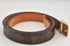 Authentic Louis Vuitton Monogram Ceinture Carre Belt 80cm 31.5" M6800 LV 2924K