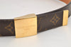Authentic Louis Vuitton Monogram Ceinture Carre Belt 80cm 31.5" M6800 LV 2924K