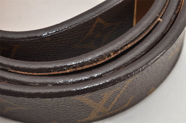 Authentic Louis Vuitton Monogram Ceinture Carre Belt 80cm 31.5" M6800 LV 2924K