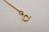 Authentic Christian Dior Gold Tone Chain Rhinestone Pendant Necklace CD 2925J