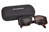 Auth CHANEL Matelasse Sunglasses Tortoise Shell 01450 Plastic Brown Junk 2925K