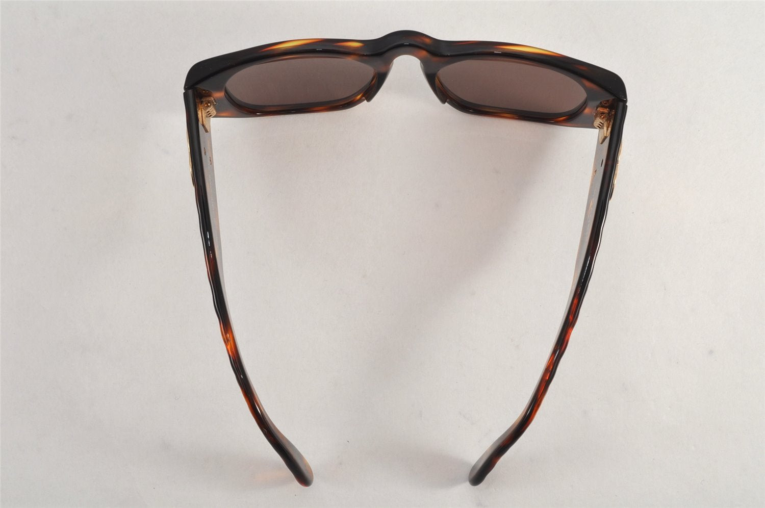 Auth CHANEL Matelasse Sunglasses Tortoise Shell 01450 Plastic Brown Junk 2925K