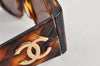 Auth CHANEL Matelasse Sunglasses Tortoise Shell 01450 Plastic Brown Junk 2925K