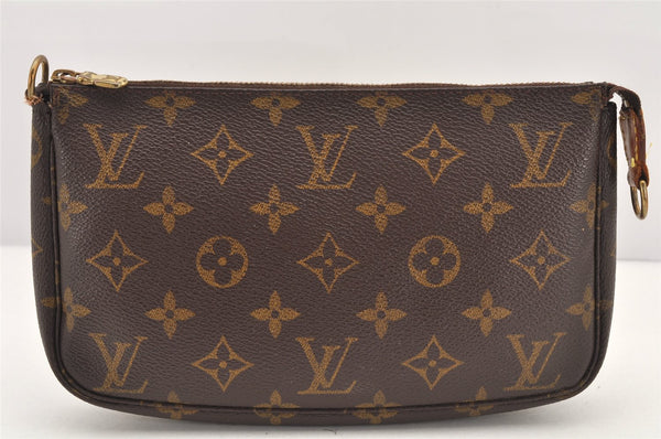 Authentic Louis Vuitton Monogram Pochette Accessoires Pouch M51980 LV 2926K