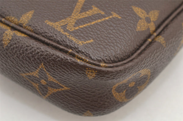 Authentic Louis Vuitton Monogram Pochette Accessoires Pouch M51980 LV 2926K