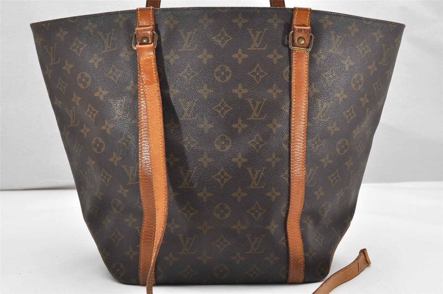 Authentic Louis Vuitton Monogram Sac Shopping PM Tote Bag M51108 LV Junk 2927K