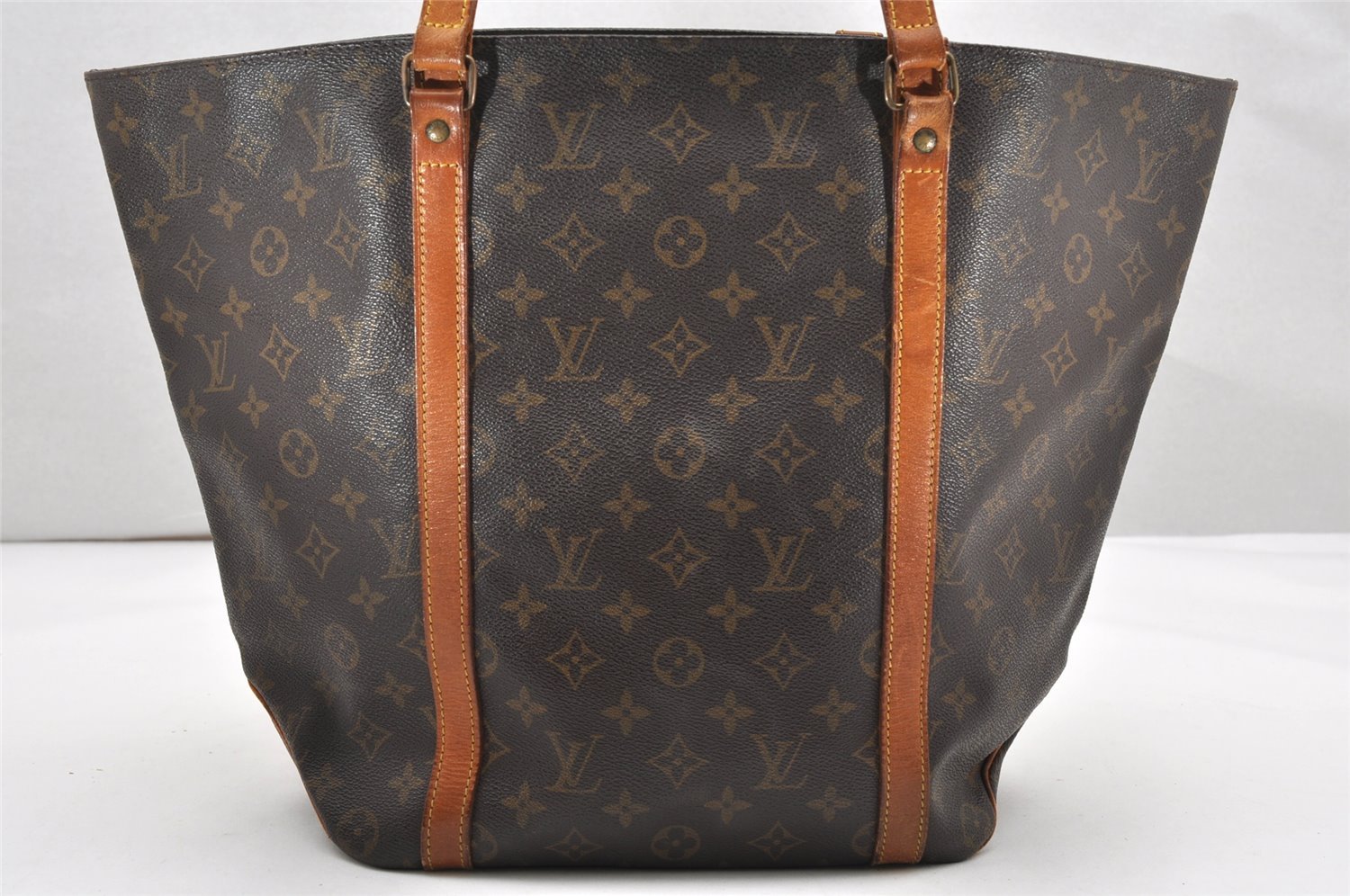 Authentic Louis Vuitton Monogram Sac Shopping PM Tote Bag M51108 LV Junk 2927K