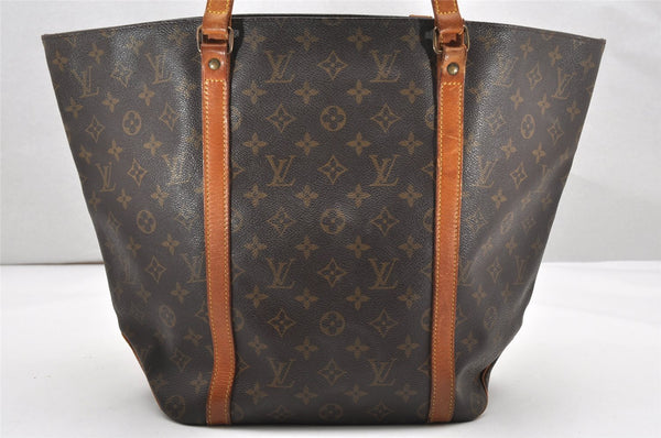Authentic Louis Vuitton Monogram Sac Shopping PM Tote Bag M51108 LV Junk 2927K