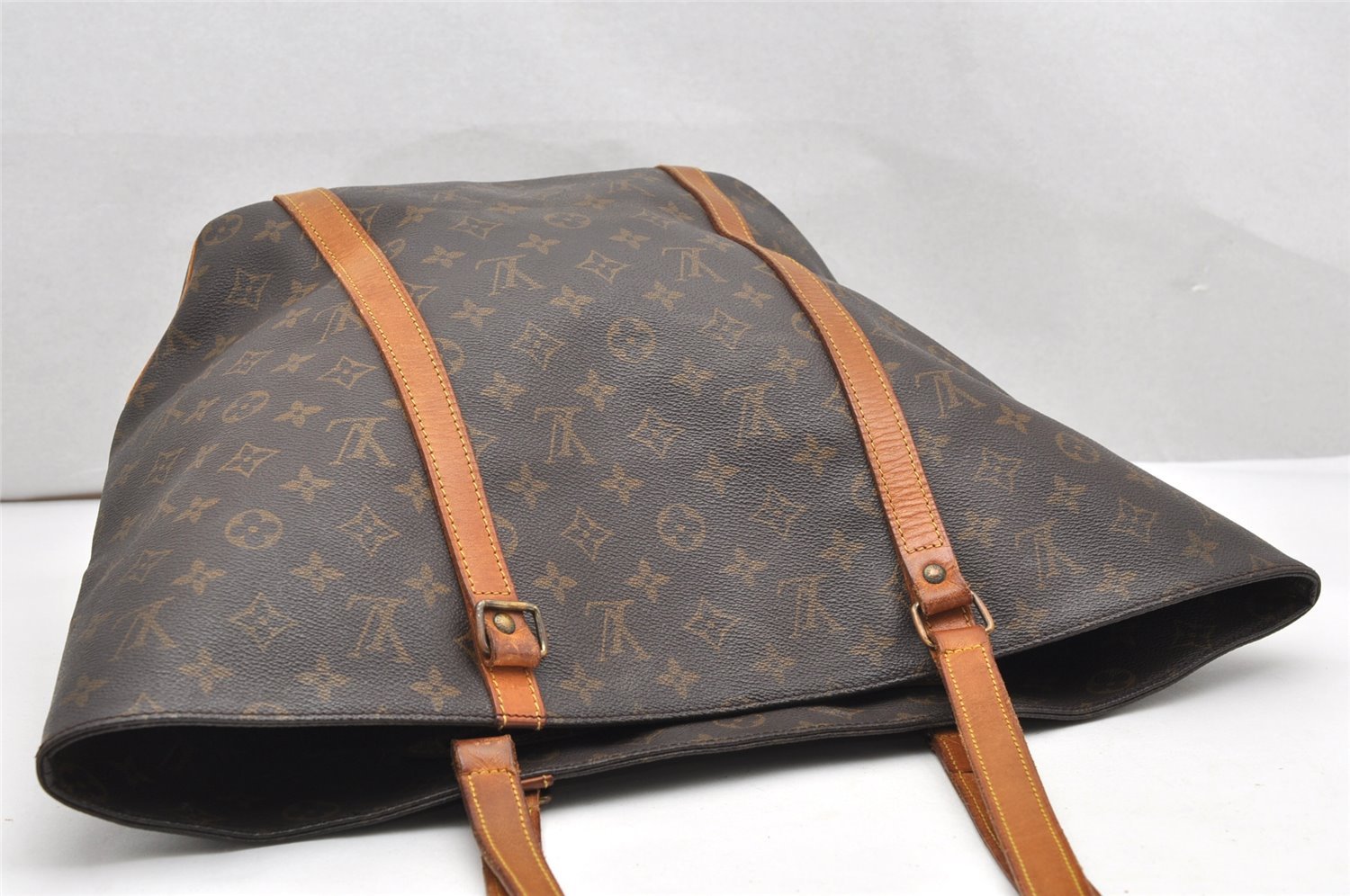 Authentic Louis Vuitton Monogram Sac Shopping PM Tote Bag M51108 LV Junk 2927K