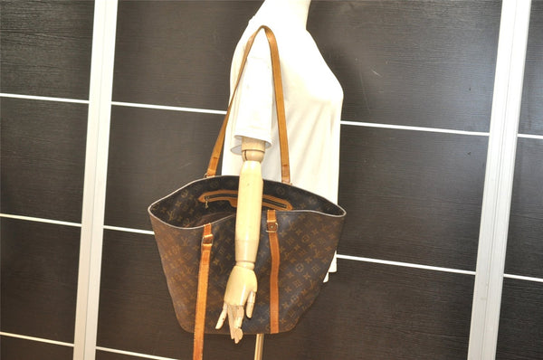 Authentic Louis Vuitton Monogram Sac Shopping PM Tote Bag M51108 LV Junk 2927K