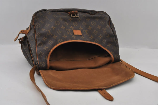 Authentic Louis Vuitton Monogram Saumur 35 Shoulder Cross Bag M42254 Junk 2928I