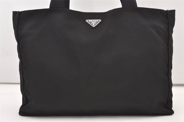 Authentic PRADA Vintage Nylon Tessuto Shoulder Tote Bag Black 2928J