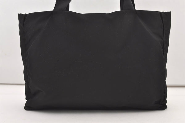 Authentic PRADA Vintage Nylon Tessuto Shoulder Tote Bag Black 2928J