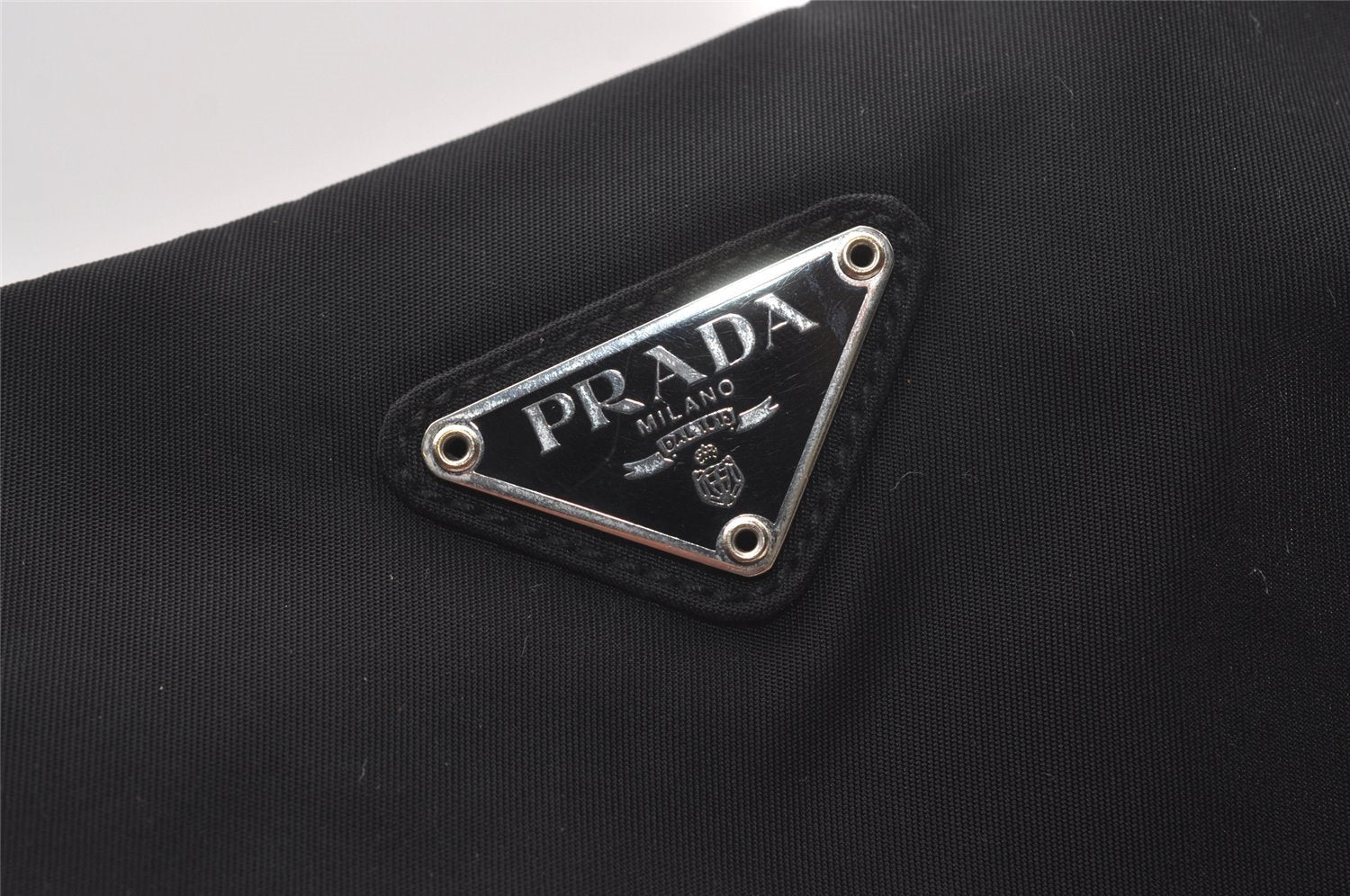 Authentic PRADA Vintage Nylon Tessuto Shoulder Tote Bag Black 2928J