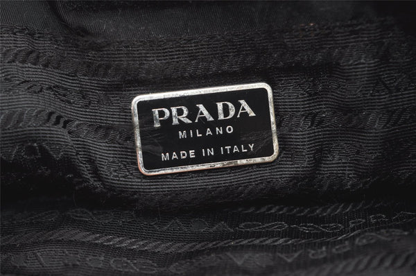 Authentic PRADA Vintage Nylon Tessuto Shoulder Tote Bag Black 2928J