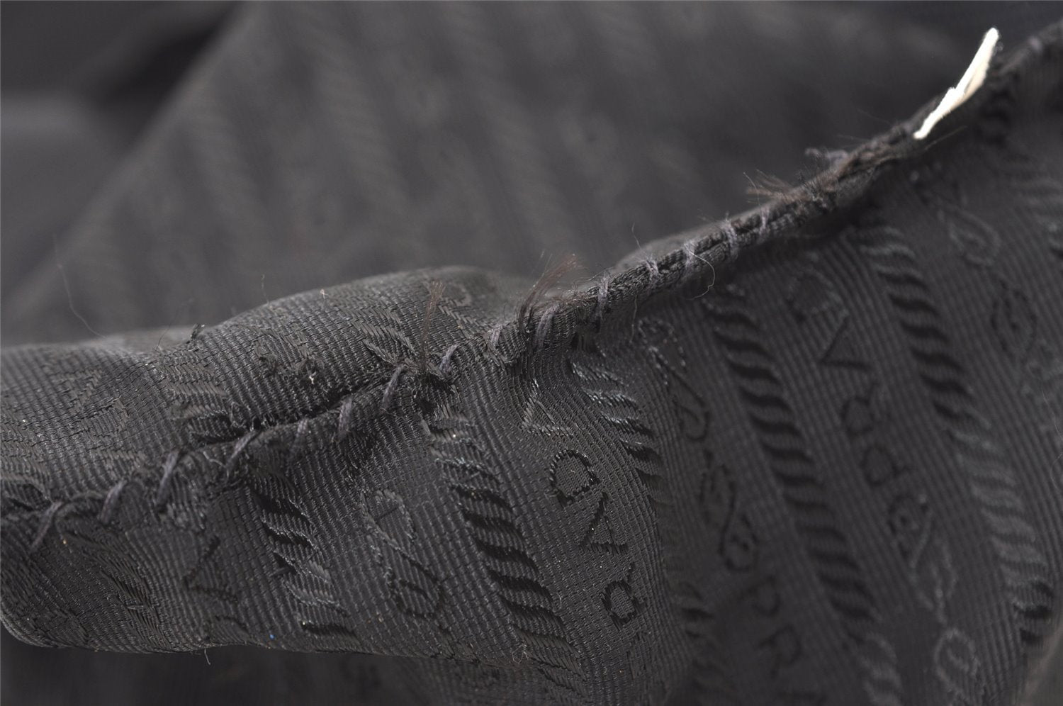 Authentic PRADA Vintage Nylon Tessuto Shoulder Tote Bag Black 2928J