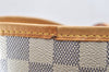 Authentic Louis Vuitton Damier Azur Neverfull MM Tote Bag N51107 LV 2929K