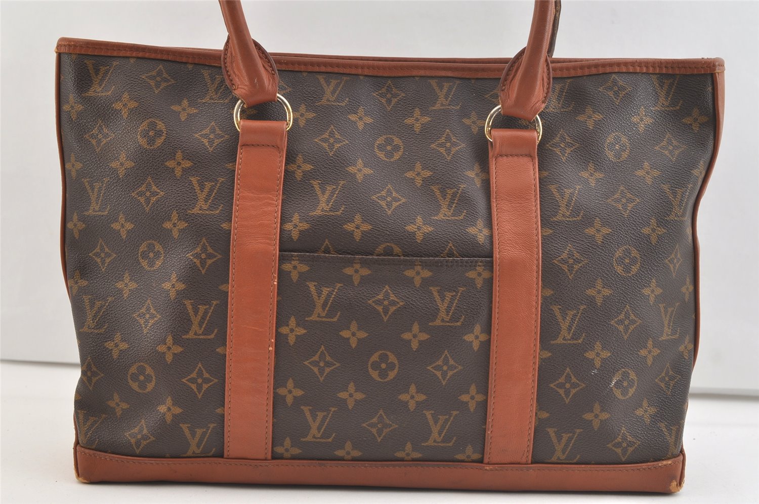 Auth Louis Vuitton Monogram Sac Weekend PM Vintage Tote Hand Bag M42425 LV 2930K