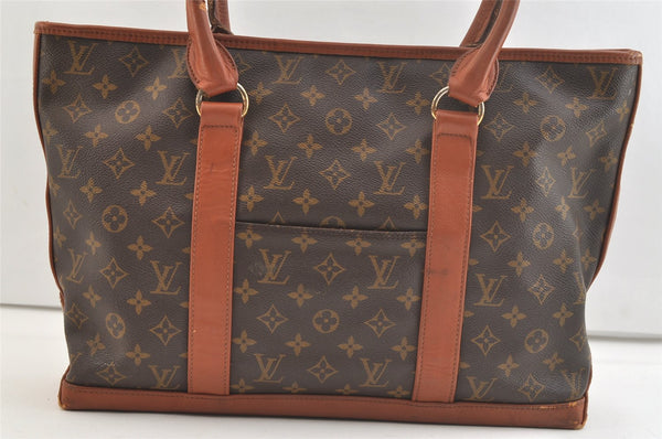 Auth Louis Vuitton Monogram Sac Weekend PM Vintage Tote Hand Bag M42425 LV 2930K