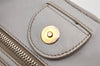 Authentic MIU MIU Matelasse Leather 2Way Shoulder Hand Bag RN1047 Gray 2931I